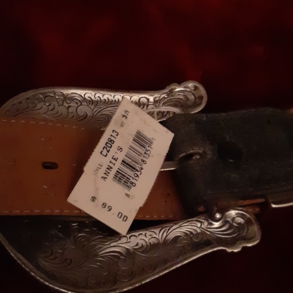 Black grey crackle bling Rhinestone sparkle belt - Picture 2 of 4